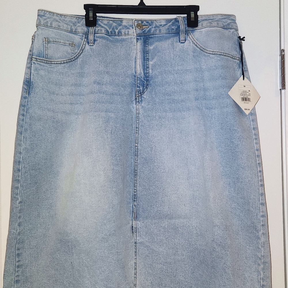 Ava & Viv Denim Midi Skirt